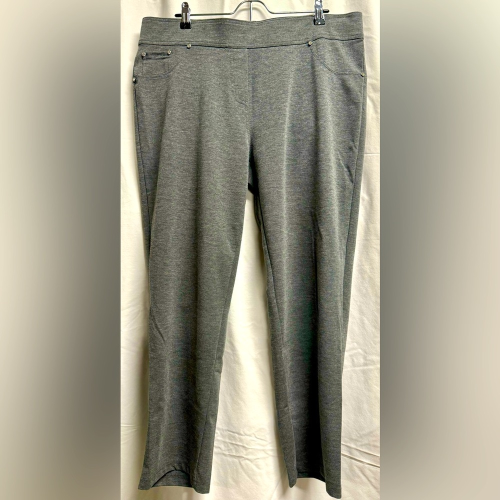 Grey Rebecca Malone Stretch Pants - XL
